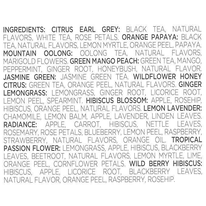 Tea Forte Tea Advent Calendar Gift Set; 12 Individually Wrapped Handcrafted Assorted Pyramid Infuser Tea Bags with Numbered Doors, Demoiselle