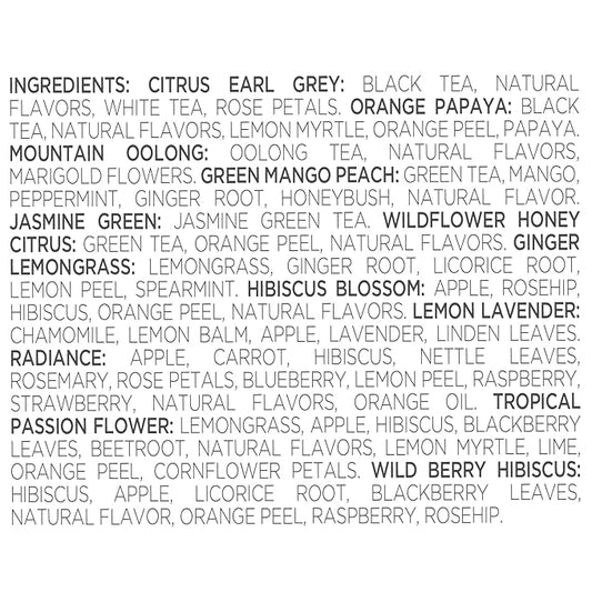 Tea Forte Tea Advent Calendar Gift Set; 12 Individually Wrapped Handcrafted Assorted Pyramid Infuser Tea Bags with Numbered Doors, Demoiselle