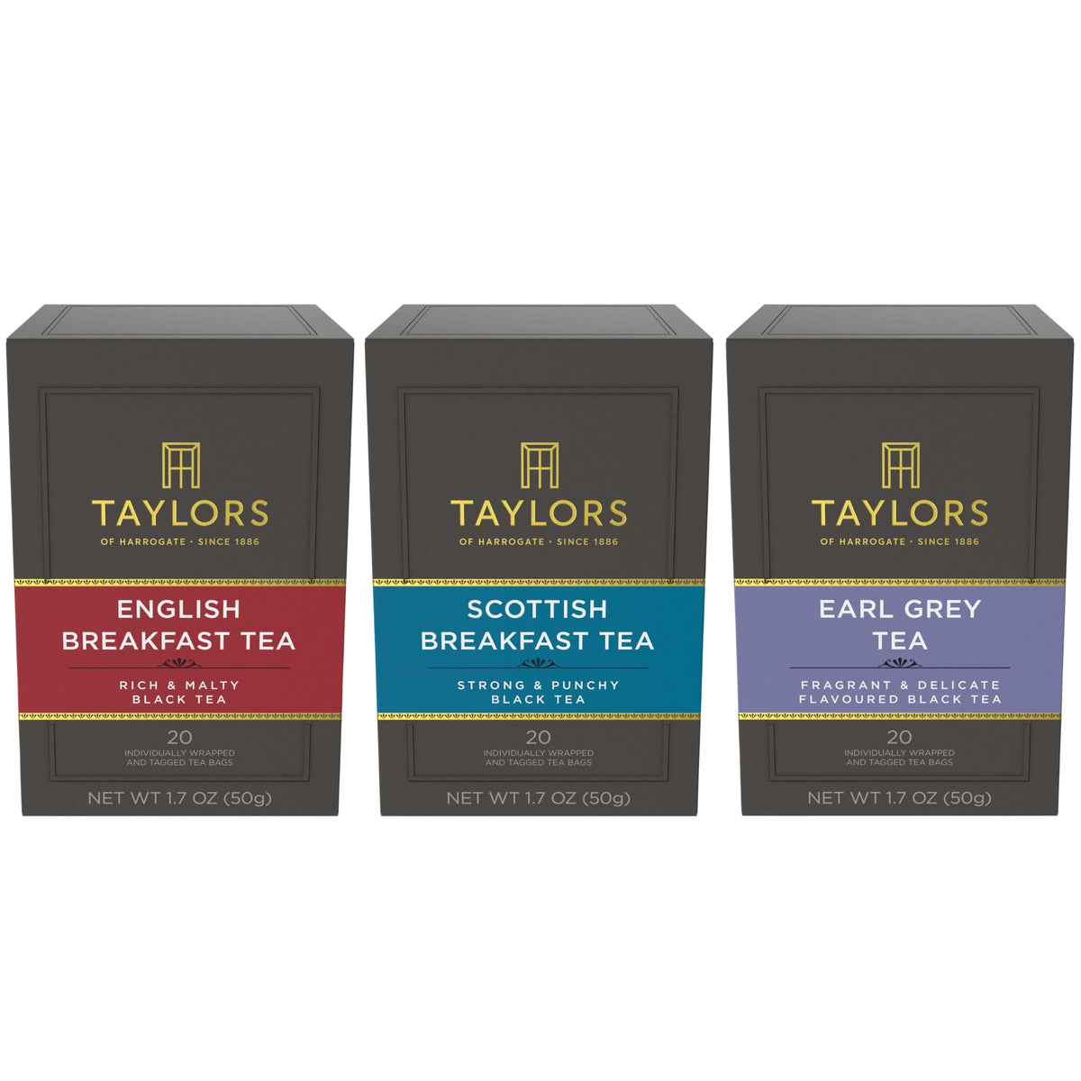 Taylors of Harrogate Black Tea Variety Pack, 20ct x 3