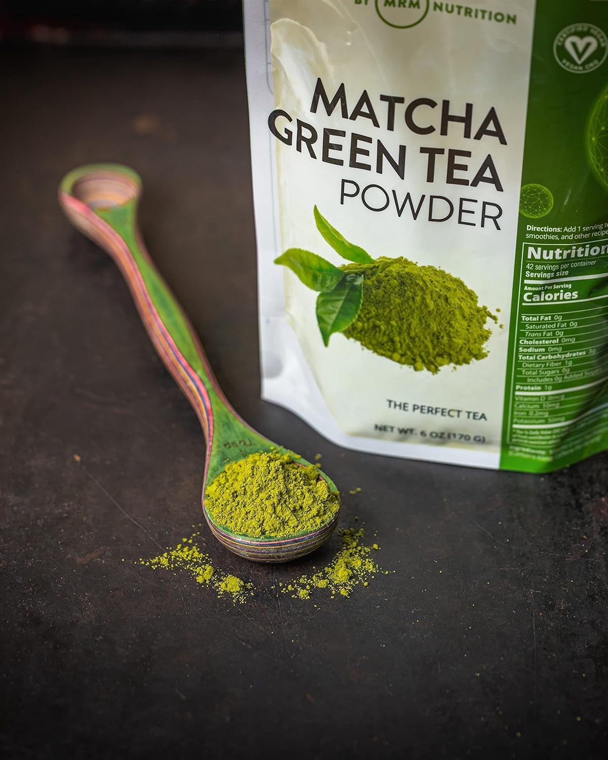 MRM Nutrition Superfoods Matcha Green Tea Powder - Grown In Japan, Superfood Powder for Matcha Lattes, Smoothies & Baking -Vegan, Gluten-Free and Non-GMO verified - 42 Servings