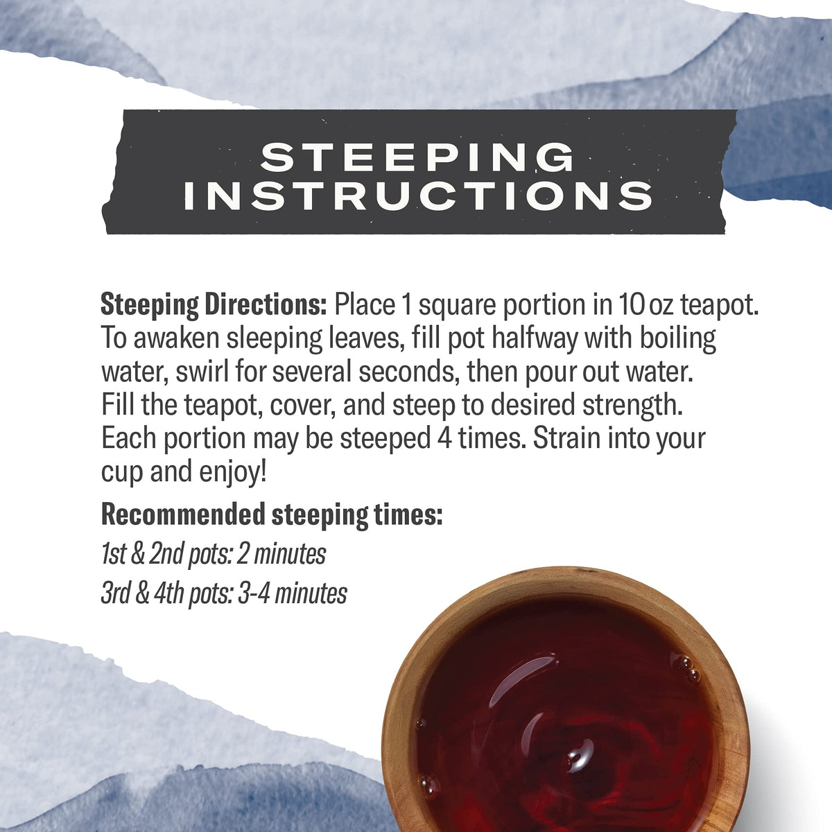 Numi Organic Aged Pu-erh Tea Brick, Fermented Loose Yunnan Dark Black Tea