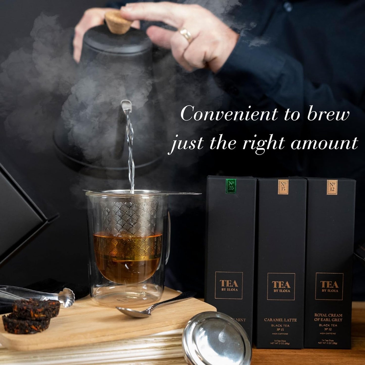 iLOLA Loose Leaf Tea Discs Kenyan No. 13 | Oprah’s Favorite Things 2022 | Energizing Earthy Black Tea w/Sweet Notes | High Caffeine | No Tea Bag Needed | 14 Individual Discs