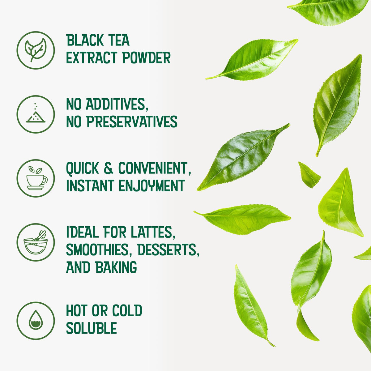 TEAki Hut Instant Black Tea Extract Powder, Unsweetened Iced Tea Extract, 4oz