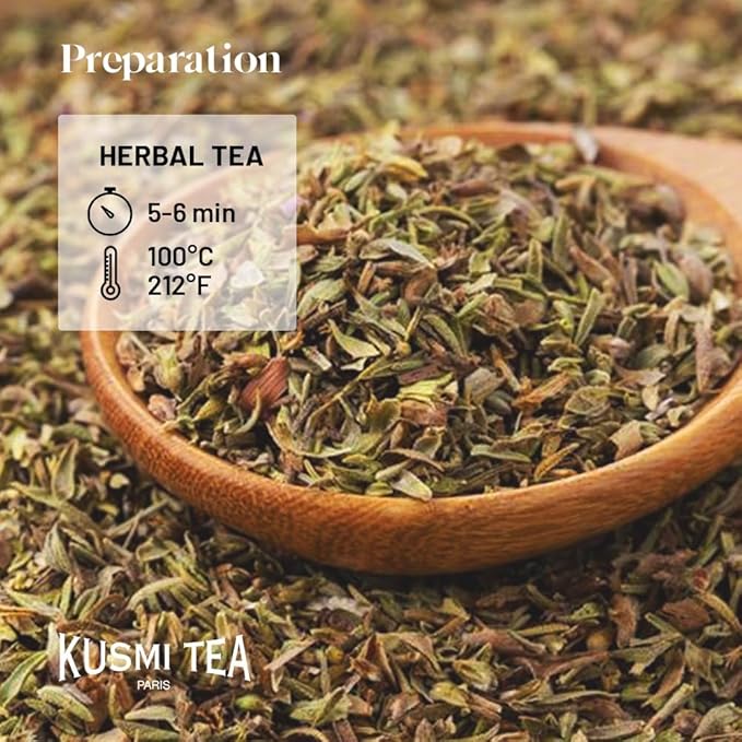 Kusmi Tea Sweet Break - 3.5 oz Loose Tea Tin - Organic Herbal Tea with Hibiscus, Red Berry & Hints of Cookie - Caffeine Free - Enjoy Hot or Iced