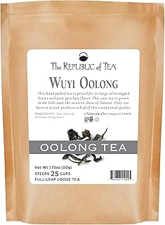 The Republic of Tea Oolong Full-Leaf Loose Tea (Wuyi Oolong Black, 1.75 oz Refill Bag)