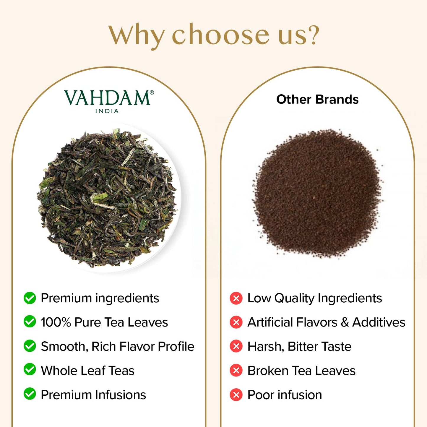 VAHDAM First Flush Darjeeling Tea (12oz|170+ Cups) Loose Leaf Black Tea | Crisp, Floral, Aromatic &amp; Delicious | Caffeinated Non GMO | Packed &amp; Shipped Direct From Source in India | Vacuum Sealed Pack