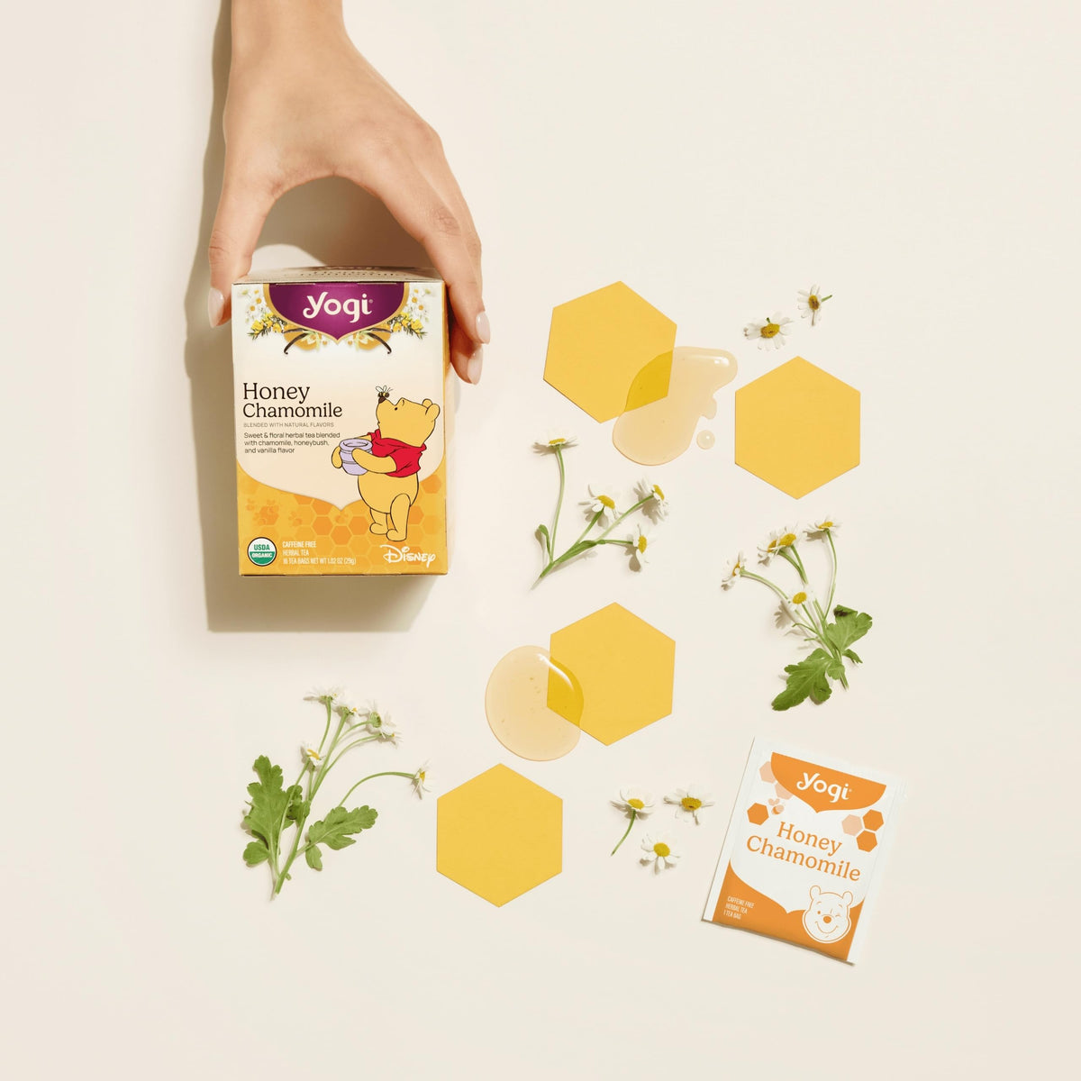 Yogi Honey Chamomile Tea, 16 Tea Bags (4 Pack)