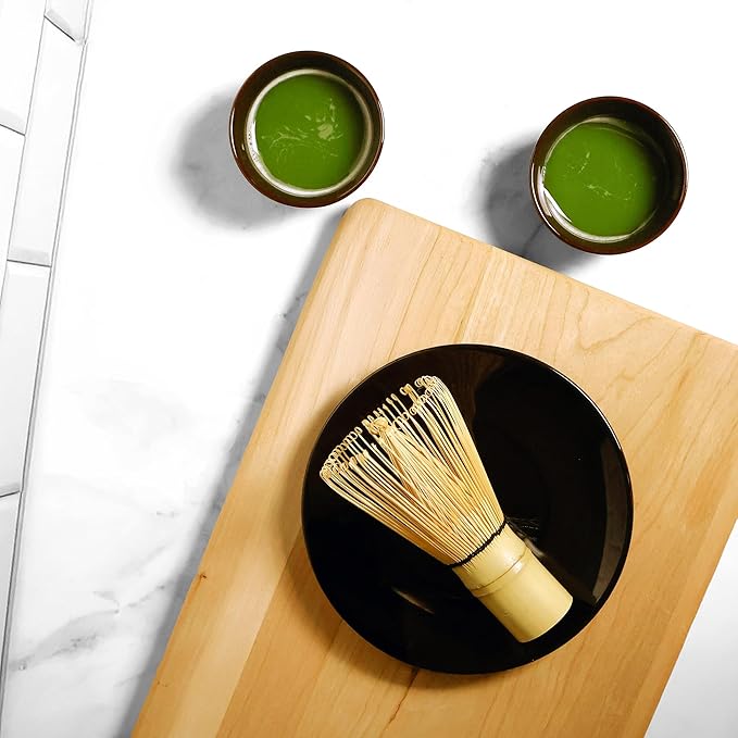 100 Prong Bamboo Matcha Whisk, Pack of 2, Traditional Chasen for Smooth and Frothy Matcha Tea