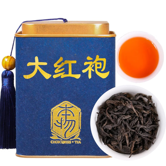 XIXICHA Dahongpao Oolong Tea Grade AAA (Super Grade) Floral Dahongpao 4.23oz (120g) China Wuyi Mountain Flower Fragrance Big Red Robe Oolong Tea Natural Loose Leaf Tea Strong fragrance Chinese Tea （96 cups）特级花香大红袍 乌龙茶 中国茶