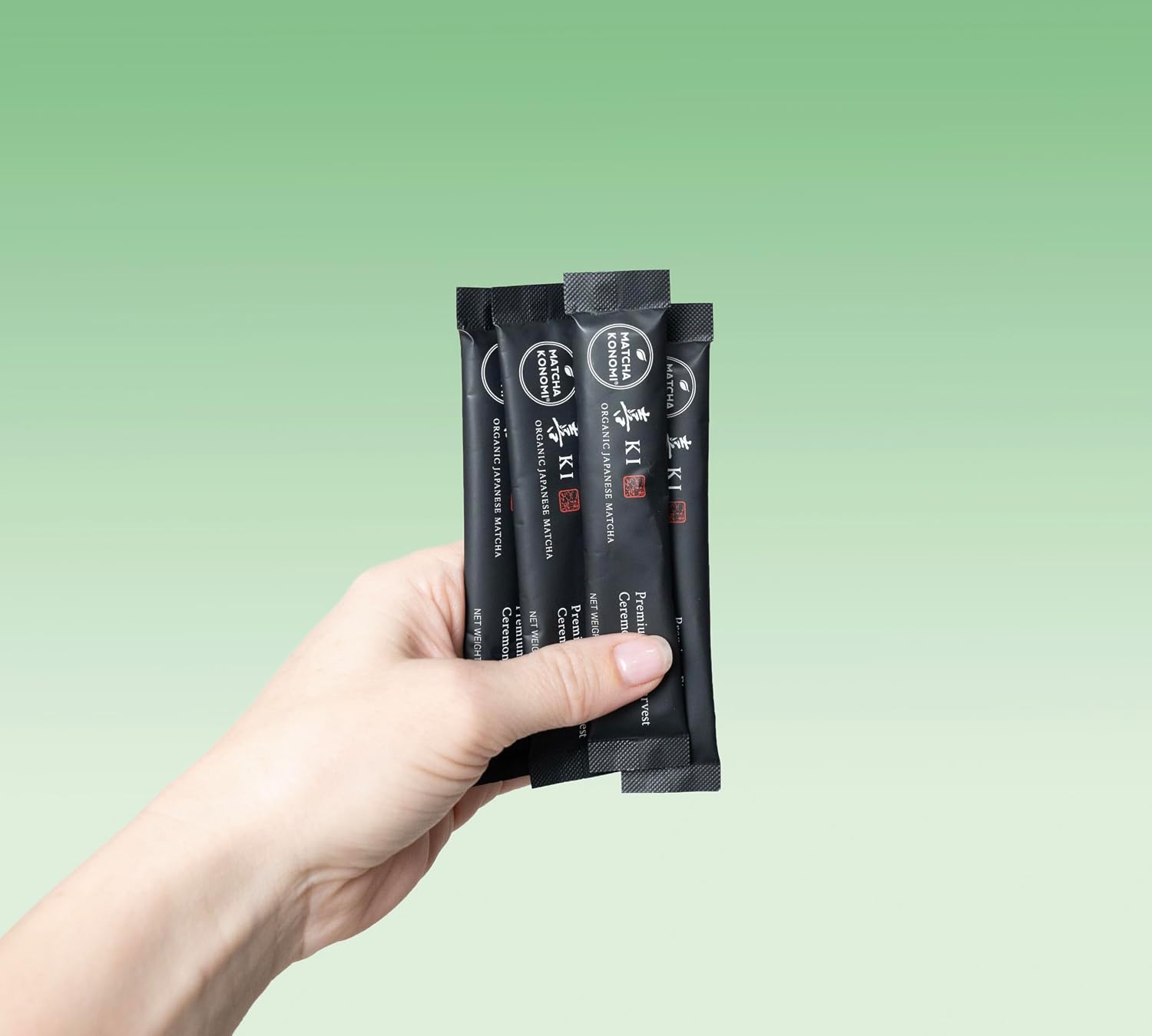 Ki Matcha (15 x 1.5g Sticks) - Organic Premium Ceremonial Japanese Matcha | First Harvest Matcha Green Tea Powder - Zero