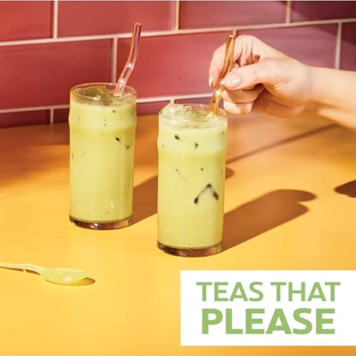 TAZO Green Tea Matcha Latte Concentrate, Sweetened with Notes of Honeydew Melon &amp; Tropical Fruit, for Hot or Iced Lattes, Mocktails, Easy-to-Serve, 32 oz Carton (Pack of 2)