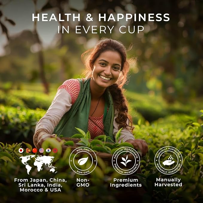 Gya Tea Co 7 Days Tea Pod Collection Gift Set (16 Count) - Different Flavors Assorted Variety Pack