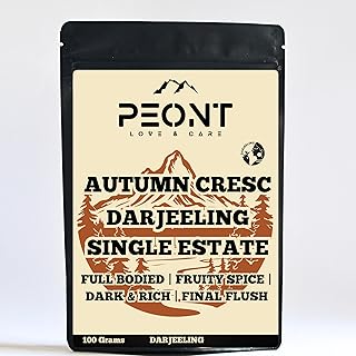 Peont Autumn Crescendo Single Estate Darjeeling Black Tea, 100g, Flowery Full-bodied, Mellow with Sweet Berry & Floral Notes