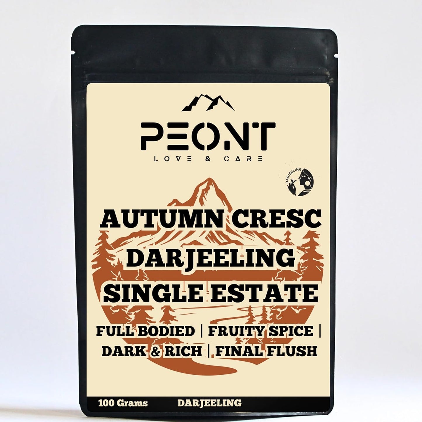 Peont Autumn Crescendo Single Estate Darjeeling Black Tea, 100g, Flowery Full-bodied, Mellow with Sweet Berry & Floral Notes