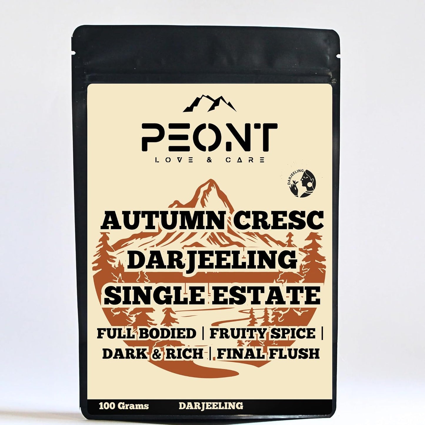 Peont Autumn Crescendo Single Estate Darjeeling Black Tea, 100g, Flowery Full-bodied, Mellow with Sweet Berry & Floral Notes