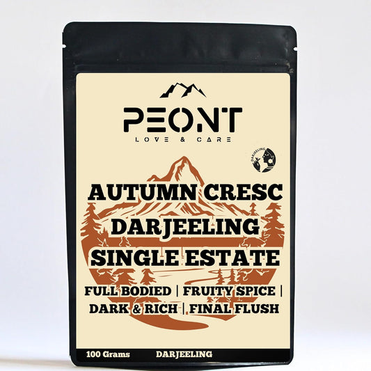 Peont Autumn Crescendo Single Estate Darjeeling Black Tea, 100g, Flowery Full-bodied, Mellow with Sweet Berry & Floral Notes