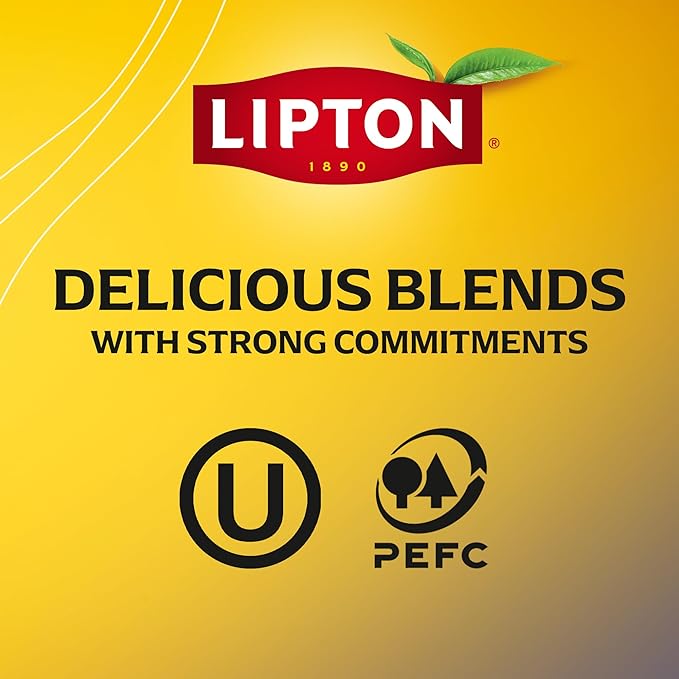 Lipton Golden Chamomile with Honey and Vanilla Tea Bags, caffeine free Tea, Herbal Tea, Individually Wrapped, 20 Tea Bags