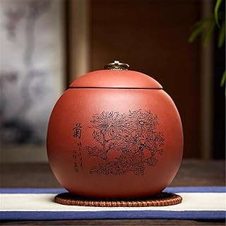 Sealed Ceramic Tea Canister for Home, Anti-Moisture Loose Tea Jar-style4 small