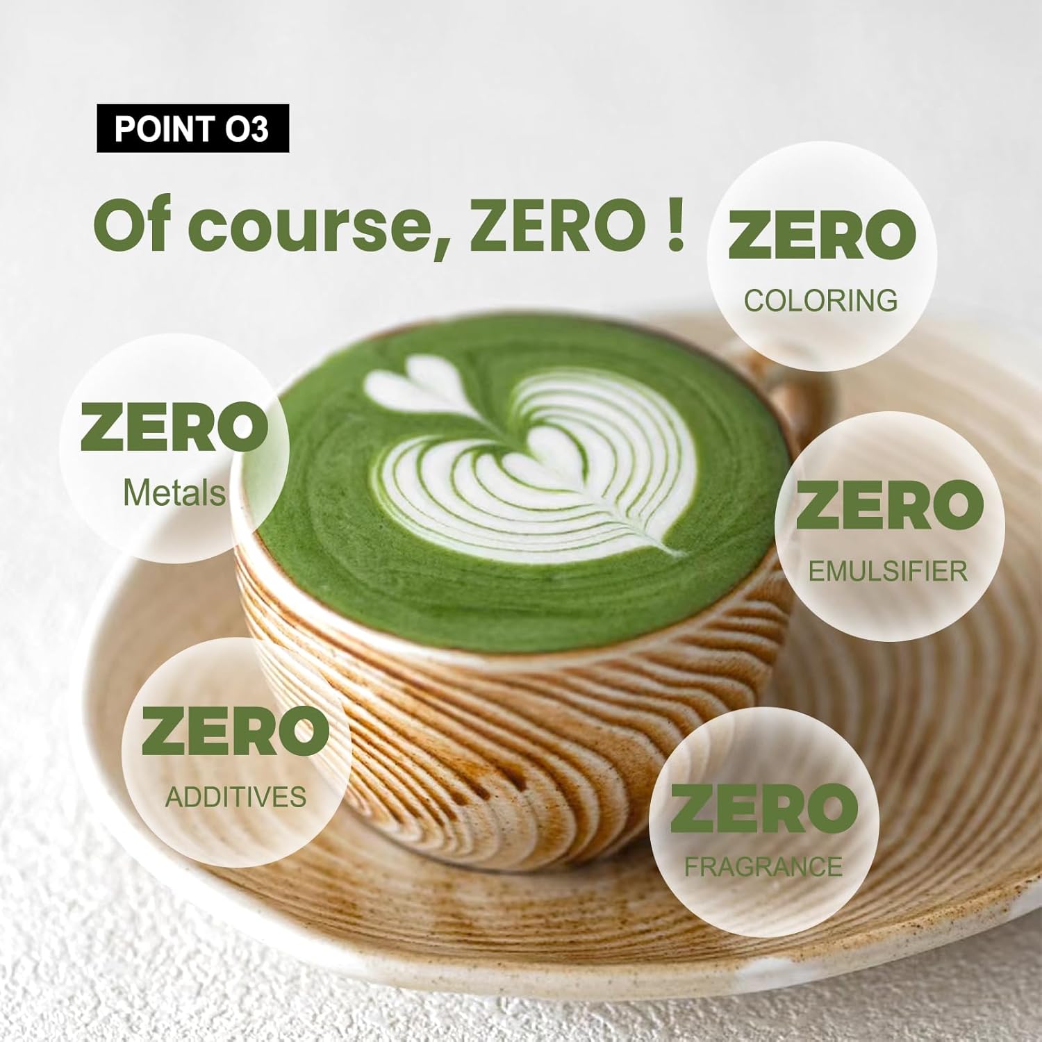 Matcha Latte Green Tea Powder Single Pack, Premium Barista Science Blend - Individual Matcha Bags (20)