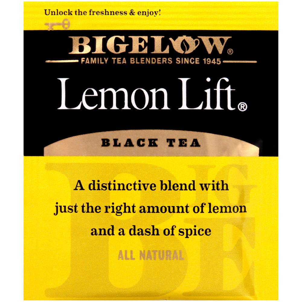 Bigelow Tea Bigelow Lemon Lift Black Tea Bags 28 Count (Pack of 1) Lemon Flavored Black Tea Naturally & Artificially Flavored
