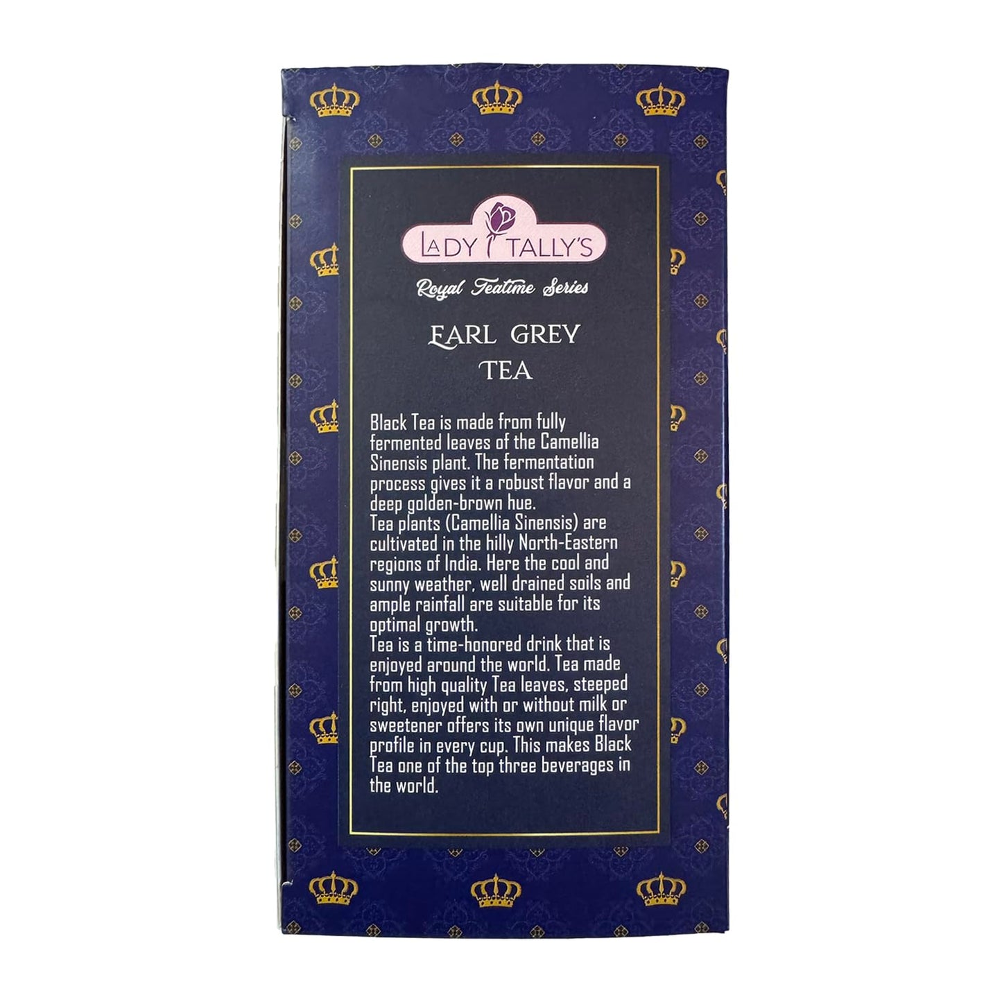 Herbal Cup Tea - Lady Tallys Earl Grey, Rich Flavor and Aroma for Daily Indulgence, Caffeinated, Enjoy Hot Cold Summer Winter, 20 Teabags (Pack of 6)