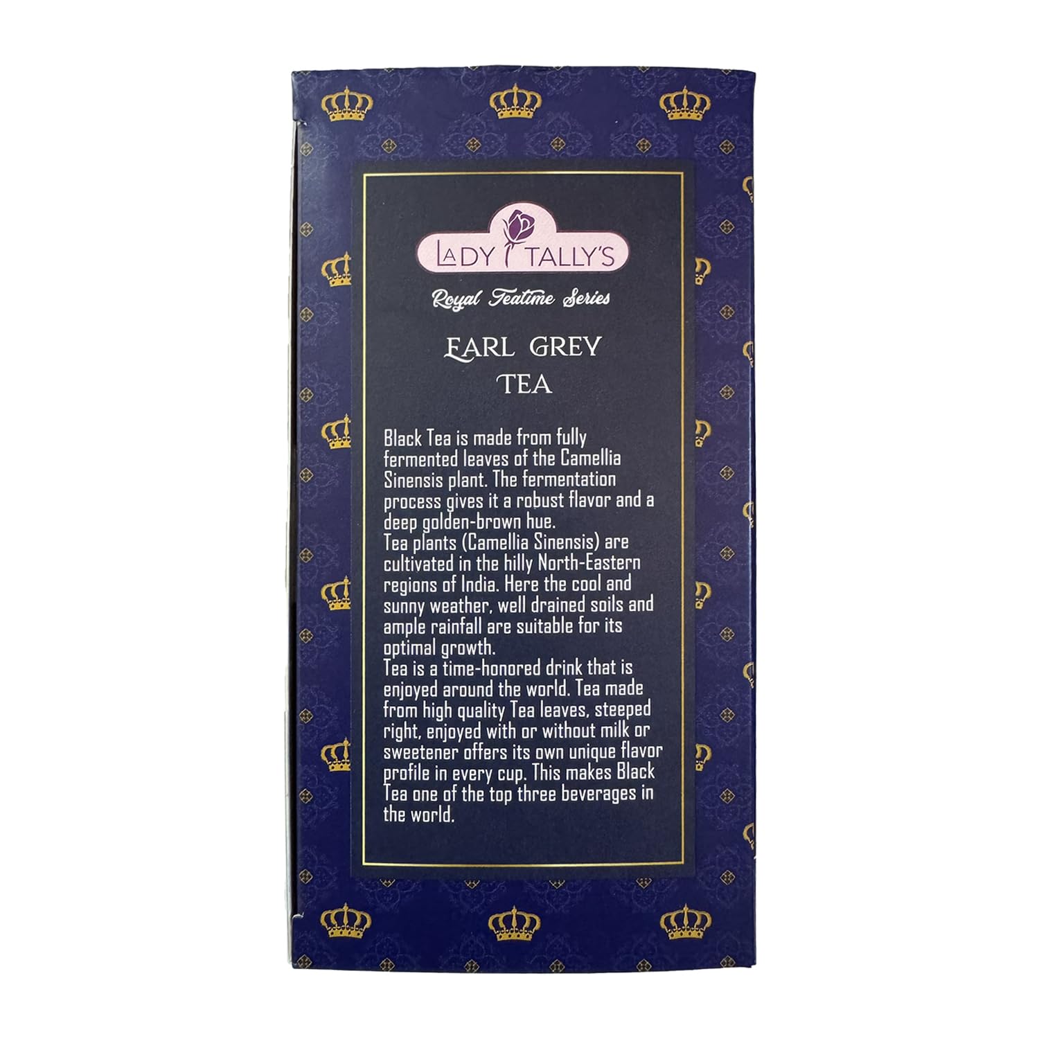 Herbal Cup Tea - Lady Tallys Earl Grey, Rich Flavor and Aroma for Daily Indulgence, Caffeinated, Enjoy Hot Cold Summer Winter, 20 Teabags (Pack of 6)