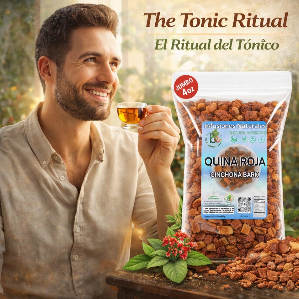 B-Experts Quina Roja Herbal Tea (Red Cinchona Bark) – 4 oz (113 g) – 100% Natural, Vegan, Non-GMO, Gluten-Free, Wildcrafted