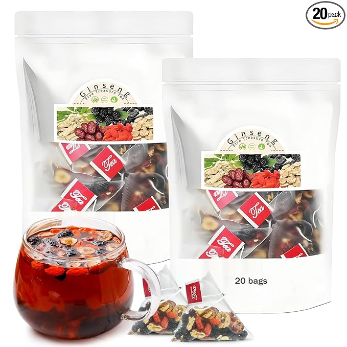 Ginseng Five Treasures Tea Kidney Tea - Kidney Cleanse Ginseng Six Treasures Teas