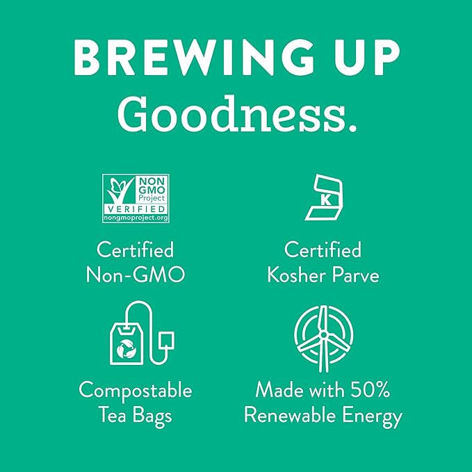 Stash Tea Lemon Ginger Vitality Herbal Tea - Naturally Caffeine Free, Non-GMO Project Verified Premium Tea with No Artificial Ingredients, 20 Count (Pack of 6) - 120 Bags Total