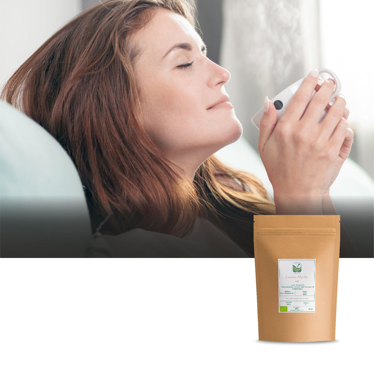 Valley of Tea Lemon Myrtle Organic Dried Leaves - Zesty Herbal Tea and Cooking