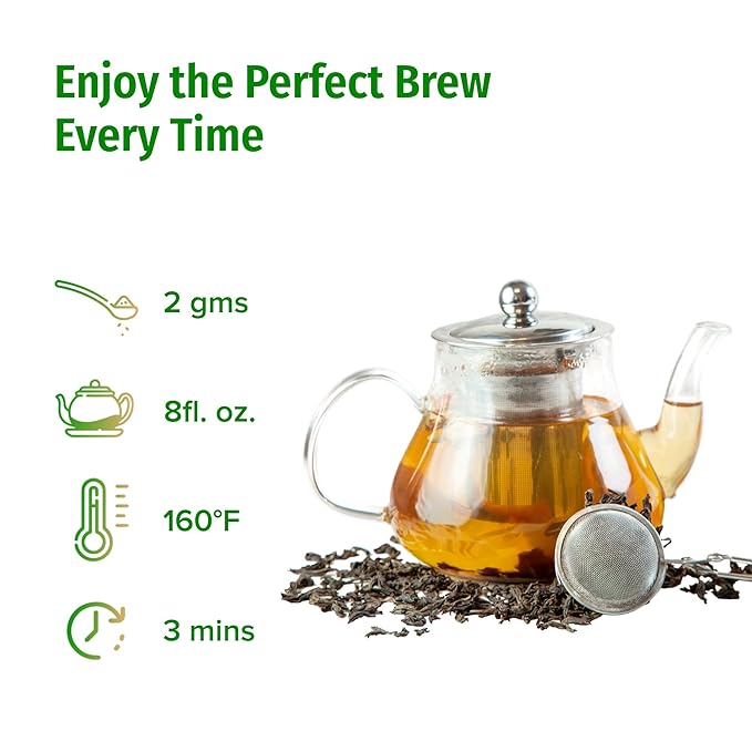 NEPAL TEA Organic Green Tea Loose Leaf - From a Family Farm in the Himalayas - Award-Winning Premium Green Tea Leaves Loose Leaf - 3.5oz /100g (Ganesha Green)