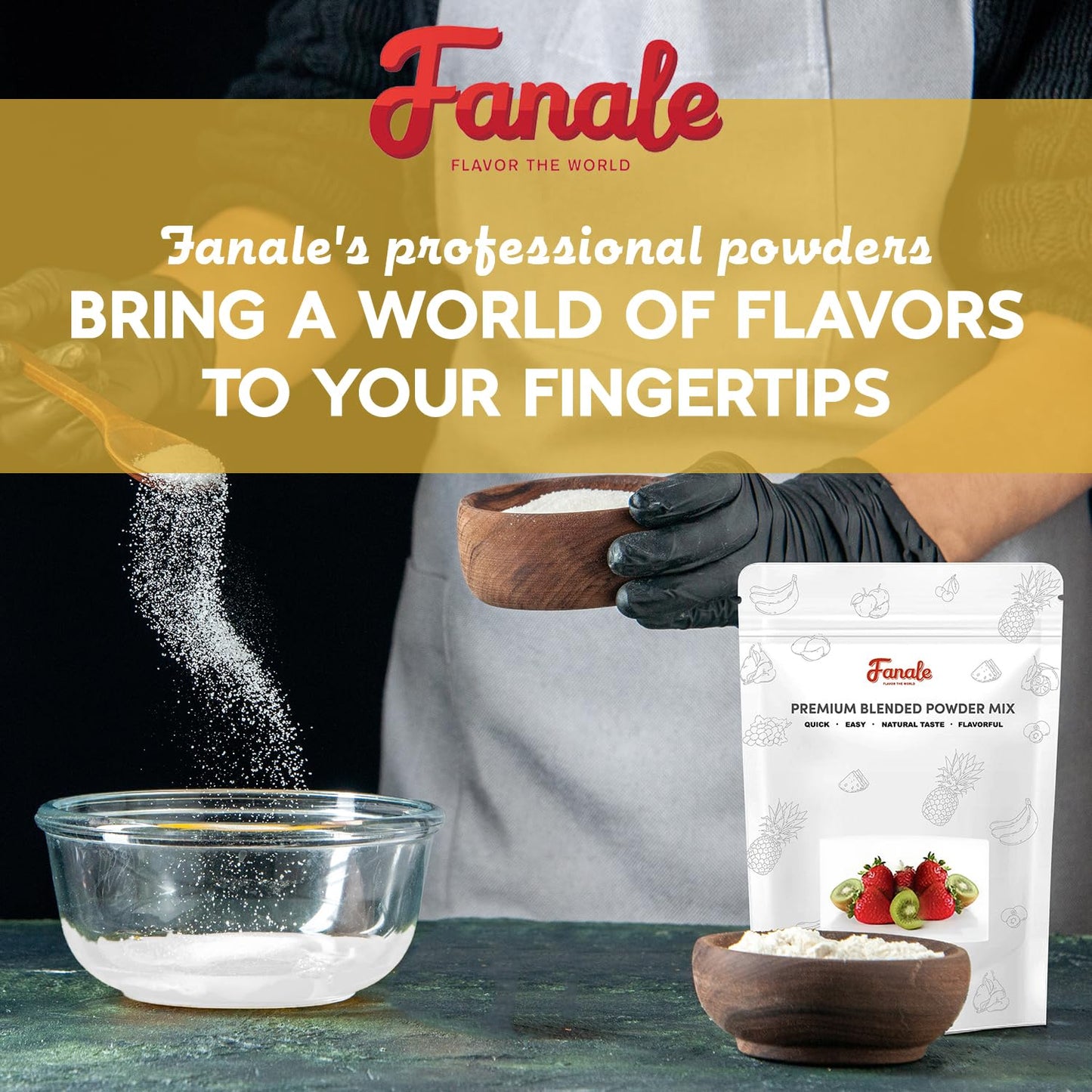 Fanale Horchata Milk Tea Powder, Instant Flavoring Powder, 2.2lbs Pack of 1 | Instant Flavoring Mix Perfect for Boba Milk Tea, Smoothies, Baking &amp; Desserts. Rich &amp; Creamy Beverage Powder, Easy to Prep
