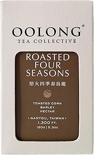 Roasted Four Seasons Oolong Tea – Premium Taiwanese Loose Leaf Oolong, Classic Medium Roast with Barley Notes – High Mountain and Fresh Harvest – Low Caffeine – by Oolong Tea Collective - 150g (5.3oz)