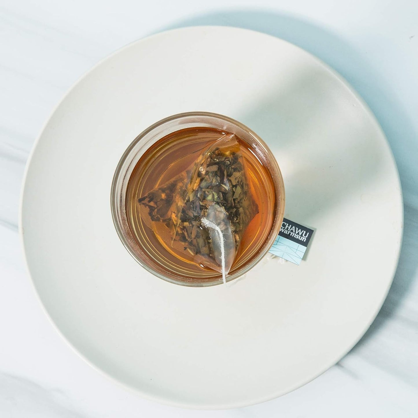 ChaWuWarmSun ChenPi and White Tea Bags, 16 Count, 8 Bags/Box Pack of 2 | 3 Year Aged Chinese Tangerine Peel With ShouMei. Mellow Sweet Taste Without Bitterness. Natural Whole Leaf Infusion.