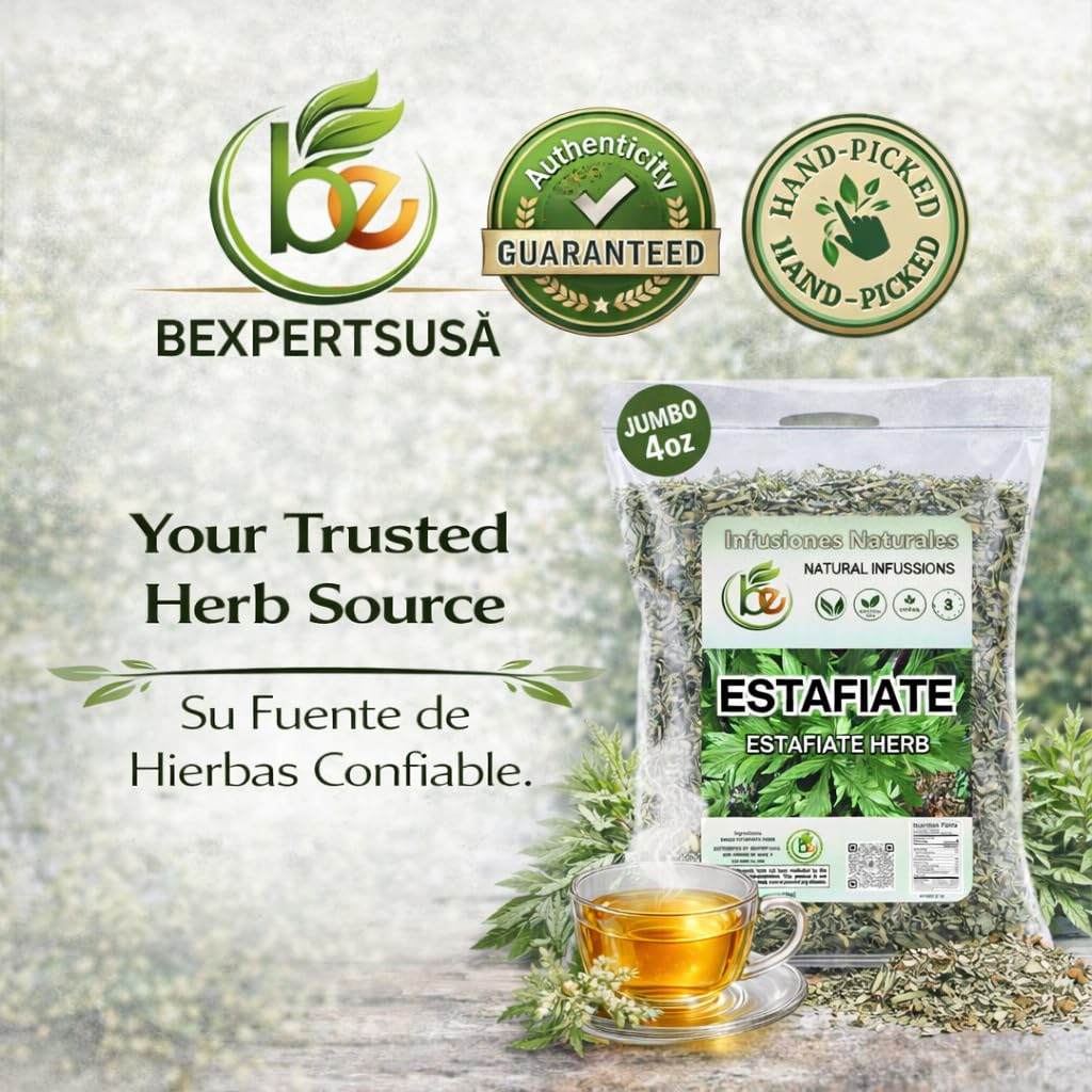 B-Experts Estafiate Herbal Tea (4 oz) – 100% Natural Mexican Mugwort (Artemisia ludoviciana) – Traditional Mexican botanical
