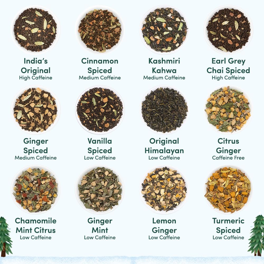 Limited Edition - Advent Calendar 2026 Folding Gift Box | 24 Unique Loose Leaf Teas - Holiday Gift Pack | Christmas Advent Calendar 2026 for Adults, Advent Calendar 2026 Adult Women and Men | VAHDAM