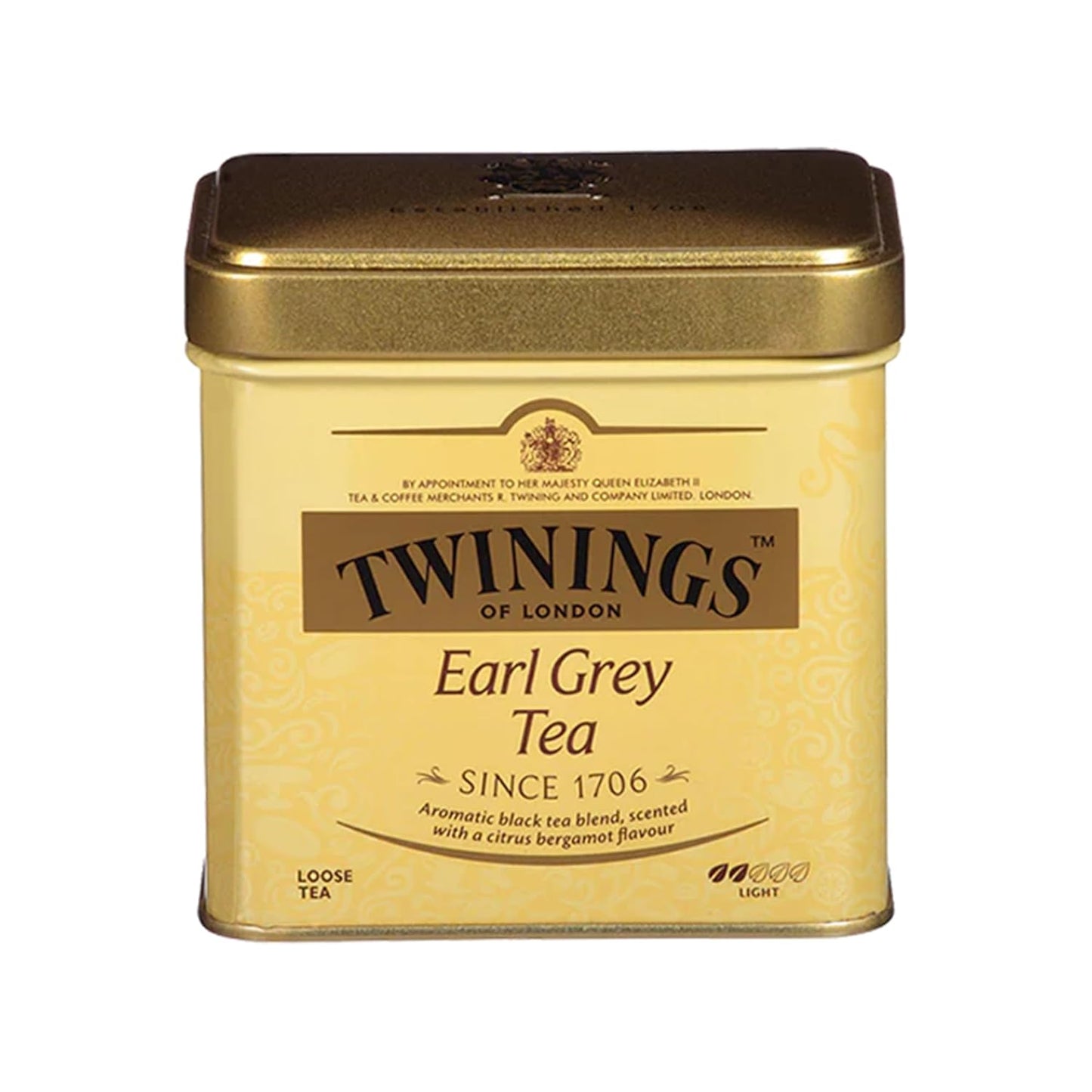 Twinings Earl Grey Loose Tea Tins, 7.05 Ounce Tins (Pack of 1), Smooth, Flavourful, Robust Black Tea Leaves, Caffeinated, Enjoy Hot or Iced