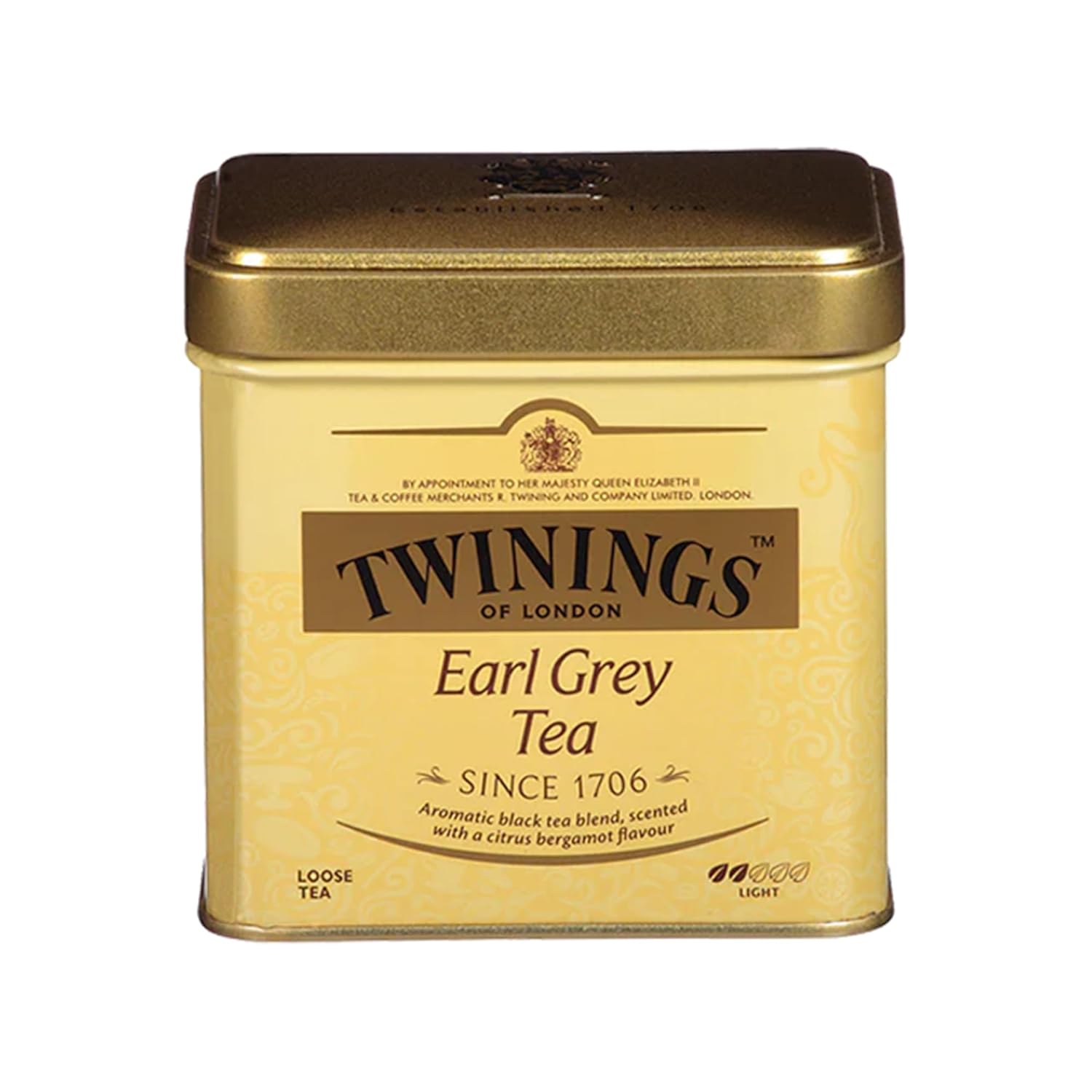 Twinings Earl Grey Loose Tea Tins, 7.05 Ounce Tins (Pack of 1), Smooth, Flavourful, Robust Black Tea Leaves, Caffeinated, Enjoy Hot or Iced