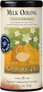 The Republic of Tea — Milk Oolong Tea Tin, 36 Tea Bags, Naturally Caffeinated