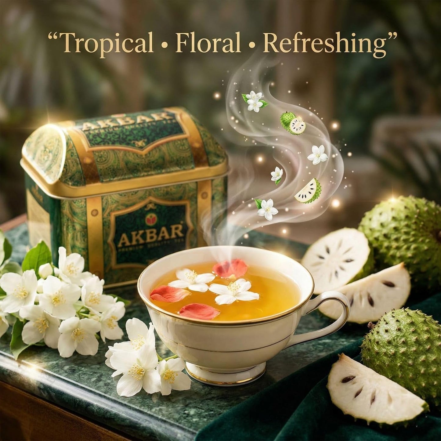 Akbar Royal Tea Celebrations Akbar Treasure Box, 250g (Rich Soursop)