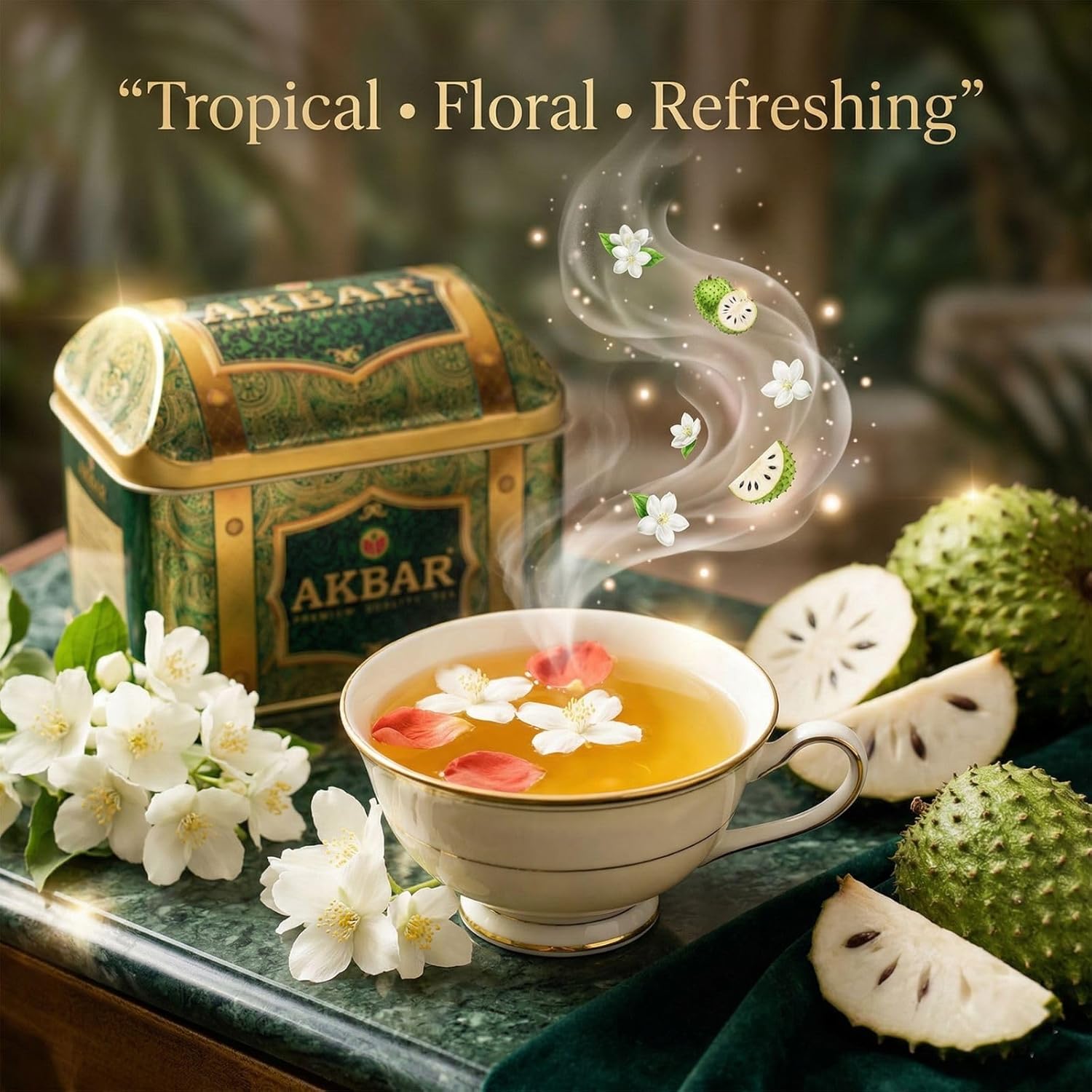 Akbar Royal Tea Celebrations Akbar Treasure Box, 250g (Rich Soursop)