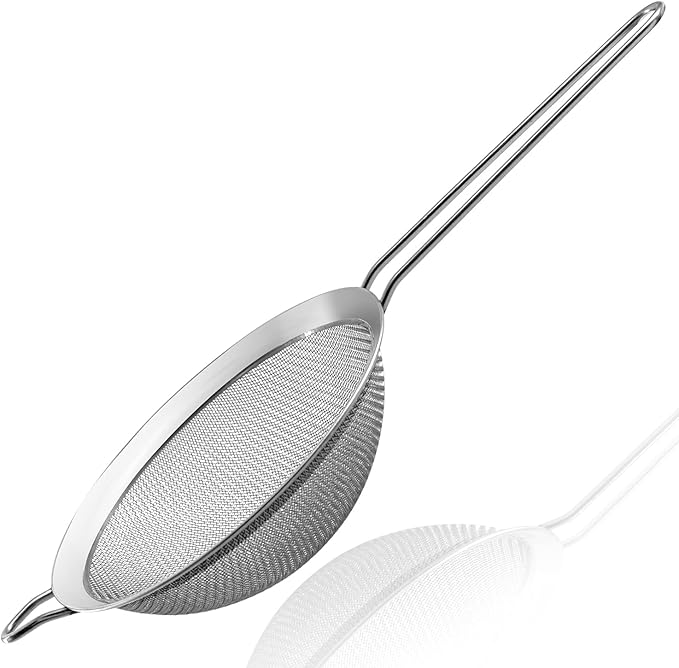 Anaeat Fine Mesh Strainers - Premium Stainless Steel Colander Sieve Sifters, with Durable Mesh and S