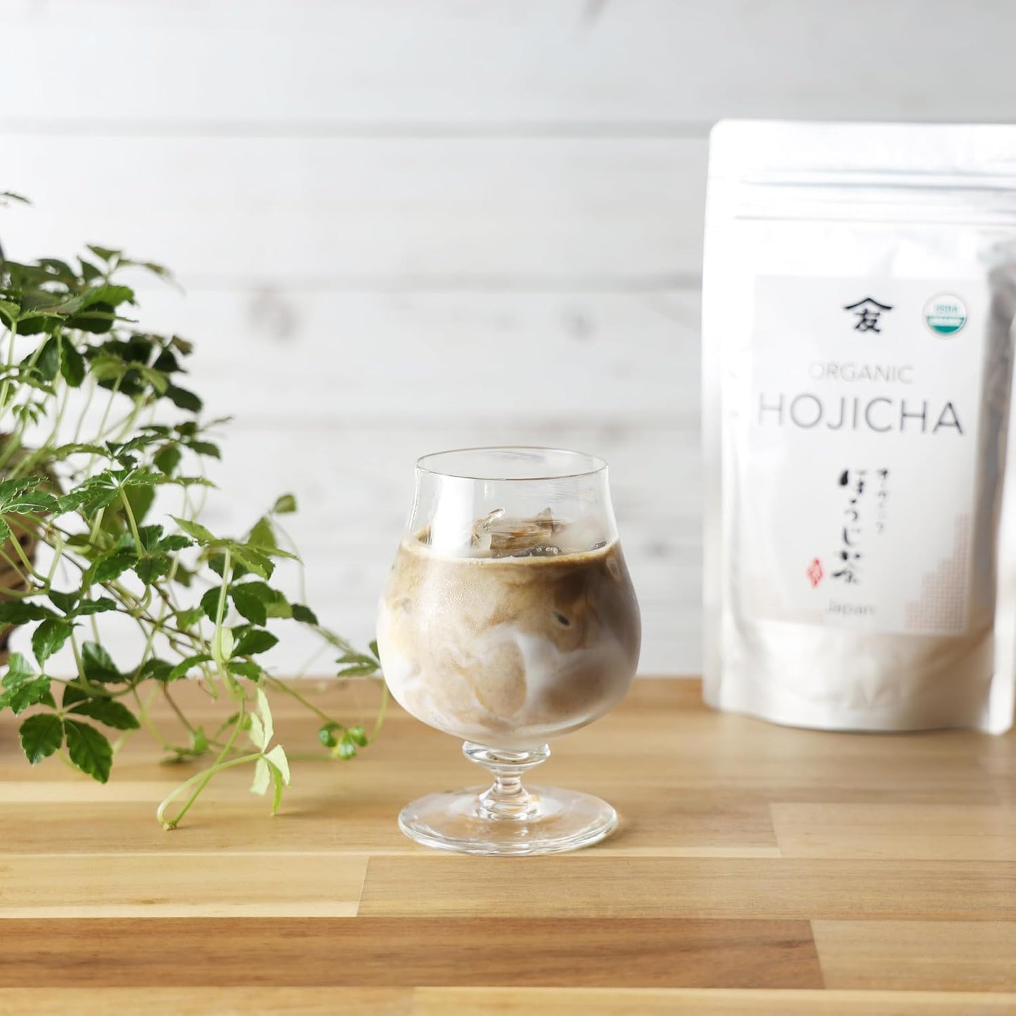 TOMOSAN Hojicha Tea - Japanese Organic Loose Leaf Premium Green Tea - Roasted Kukicha &amp; Sencha Blend, Low Caffeine, USDA Certified, Uji-Kyoto, 100g/3.5oz