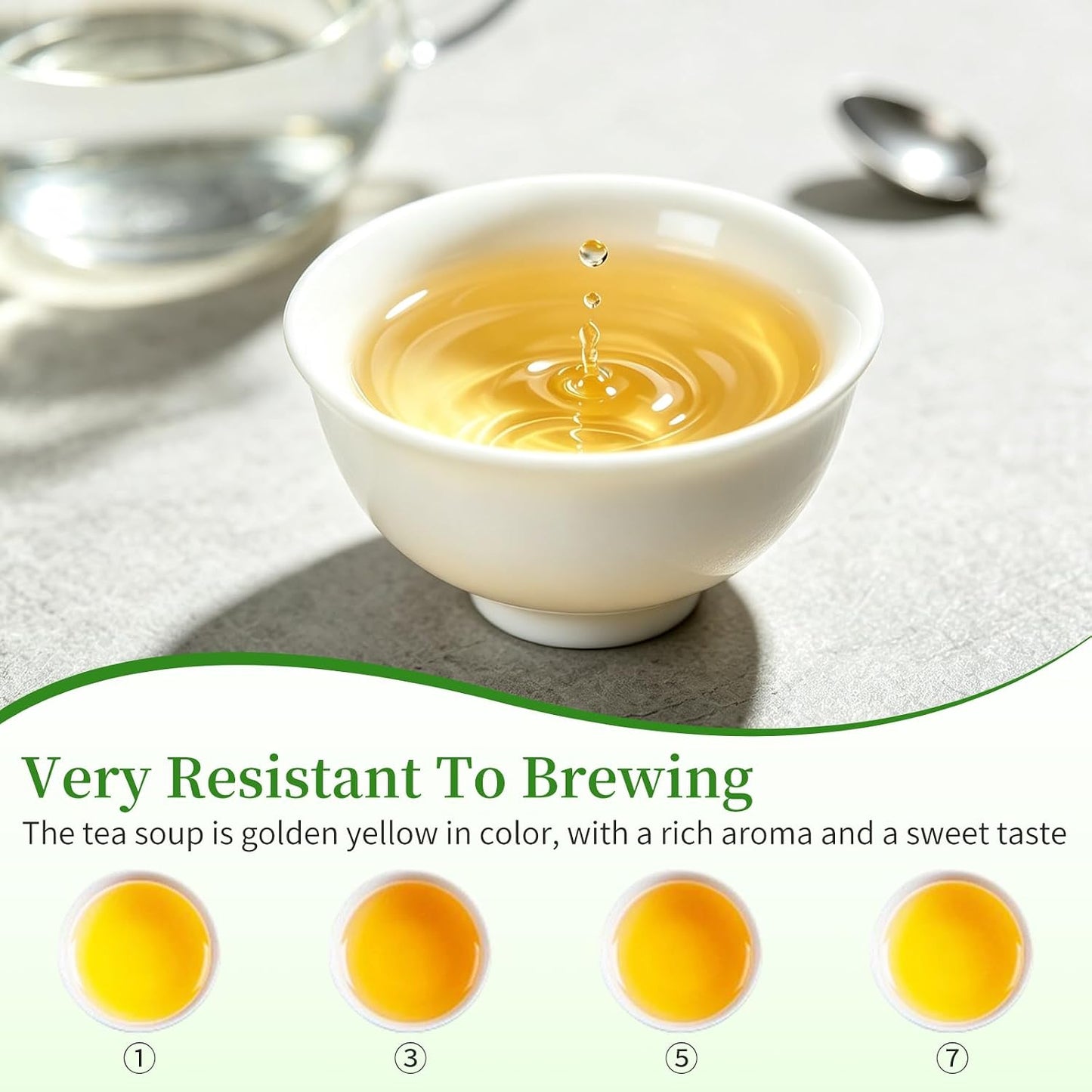 XIXICHA Dongding Oolong Tea Loose Leaf Taiwan High Mountain Tea Taiwan Dong Ding Gaoshan Ulong Tea Taiwanese Green Oolong One Thousand Meters High Mountain 150g/5.3oz （120 cups）凍頂乌龙茶 冻顶乌龙 乌龙茶 台湾茶