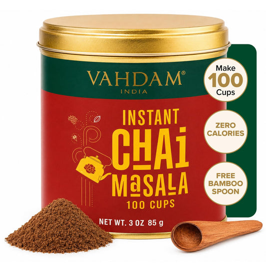 VAHDAM Instant Chai Powder(3oz|100 Cups) Traditional Indian Masala Chai Tea
