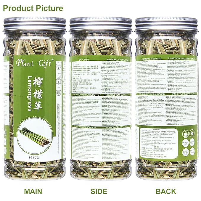 100% Lemongrass 35G/1.23oz Pure Lemongrass - Loose Leaf Wellness Herb Tea - Caffeine-Free - Fresh, Non GMO, Natural Dried Flowers Herbs for Soap Making, Syrup, Drinks lemon grass