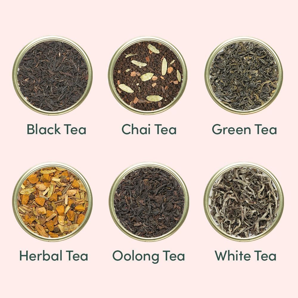 VAHDAM, Luxury Tea Gift Set | 24 Unique Loose Leaf Teas in Tin Caddies - Premium Tea Gift Box |Gluten Free & Non GMO | Gifts for Women, Men & Adults