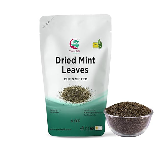 Dried Mint Leaves 4 oz, Peppermint Leaves For Tea & Savoury, Non-GMO, Ethically Sourced, Cut & Sifted, Bulk Tea Loose Leaf - Yogi’s Gift®