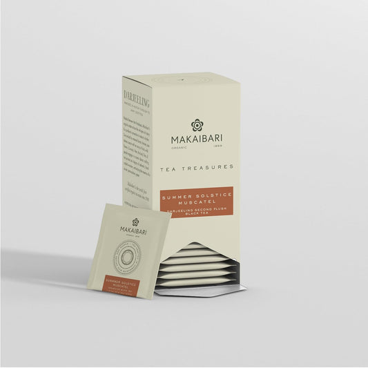 Makaibari Summer Solstice Muscatel, Organic Darjeeling Second Flush 25 Teabags