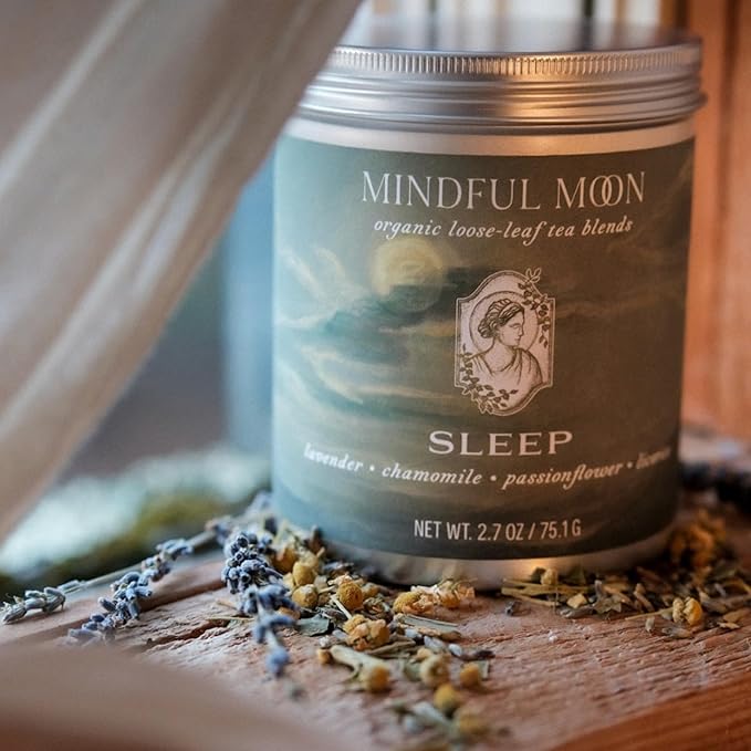 Sleep Herbal Tea by Mindful Moon – Calming Blend with Chamomile, Lavender & Passionflower – Caffeine-Free, Loose Leaf (Large)